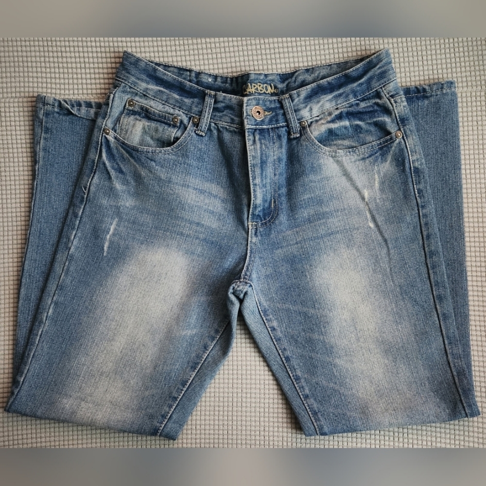30/30 Carbon Men's Relaxed Straight Light Blue Denim Jeans